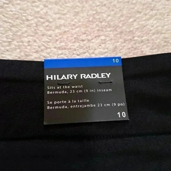 ❤️ New! Hilary  Radley Bermuda Shorts Black 10 Pull-on Tummy Control Stretch - Picture 7 of 13